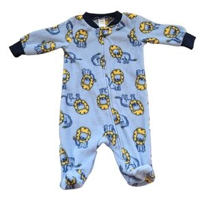 George fleece sleeper with feet